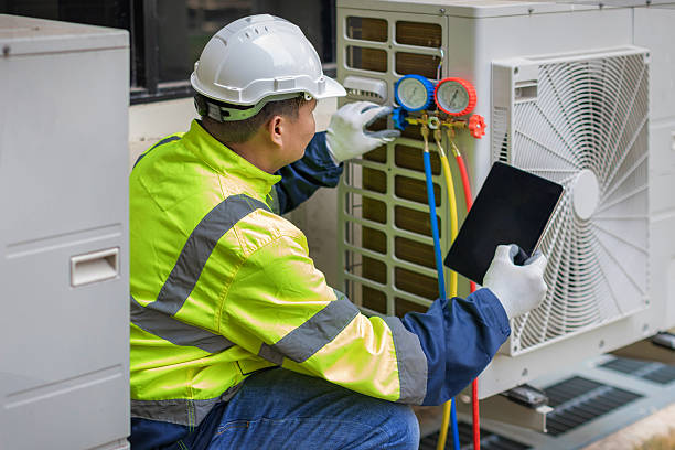 Professional Hvac technician working in Powers Lake, WI